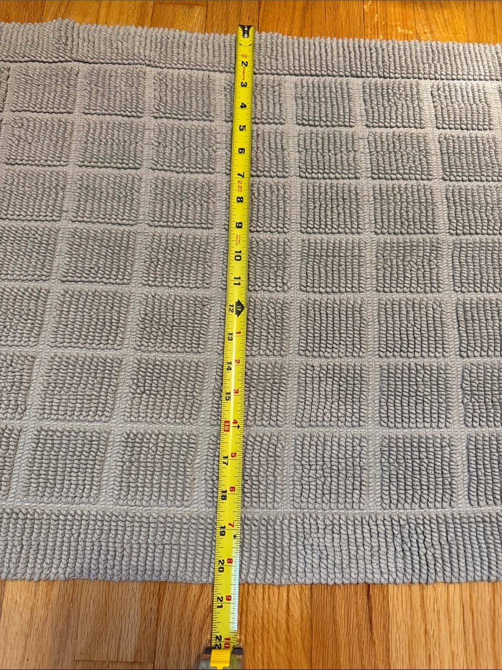 Light Gray Textured Runner Rug